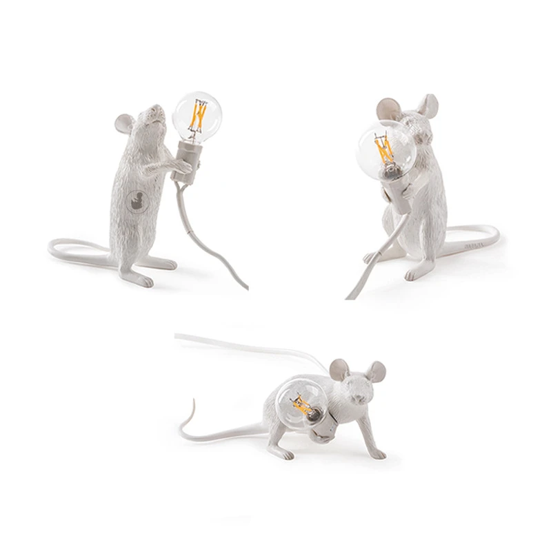 

Mouse-Like Lamp Nordic Creative Mini Animal Lamp Living Room Bedroom Mouse Lamp Mouse lamp