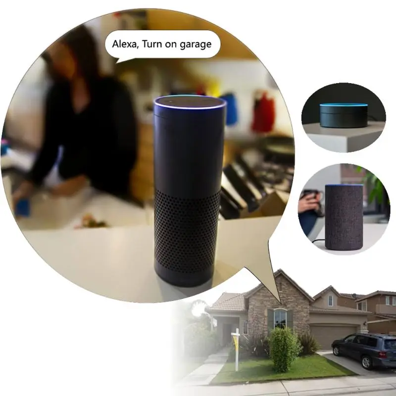 

1Set Ewelink/Tuya WiFi Switch Car Garage Door Opener Controller APP Remote Control Timing Voice Control