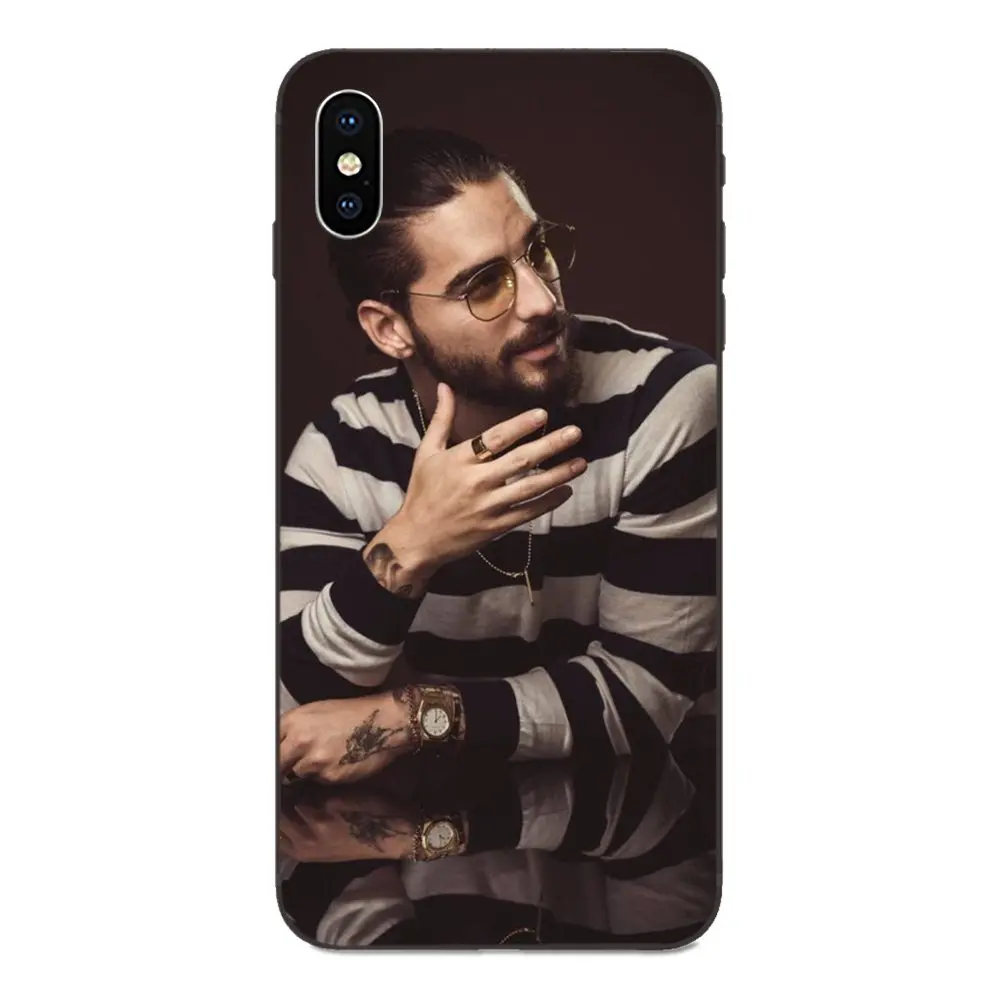as picture Для Apple IPhone X XS Max XR 4 4s 5 5S SE 6 6S 7 8 Plus Мягкий чехол из ТПУ с принтом для телефона с изображением певицы малума - Цвет: as picture