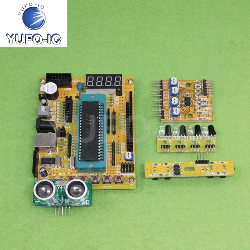 Бесплатная доставка, 1 шт., интеллектуальный автомобильный комплект/ультразвуковой автомобиль для обхода препятствий/дистанционное управление трассировкой автомобиля/смартфона