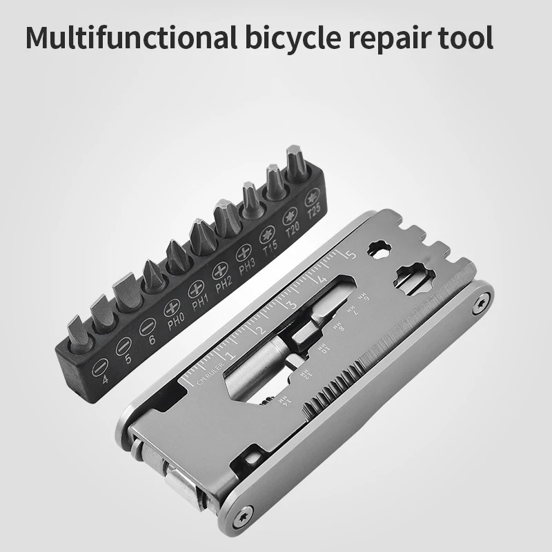 Инструмент из нержавеющей стали для ремонта велосипедов с рукавом портативный