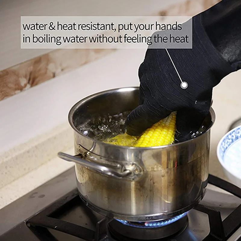 LIXF BBQ Gloves - Grill Cooking Barbecue for Handling Heat Food Right on Your Fryer or Oven. Waterproof Re | Дом и сад