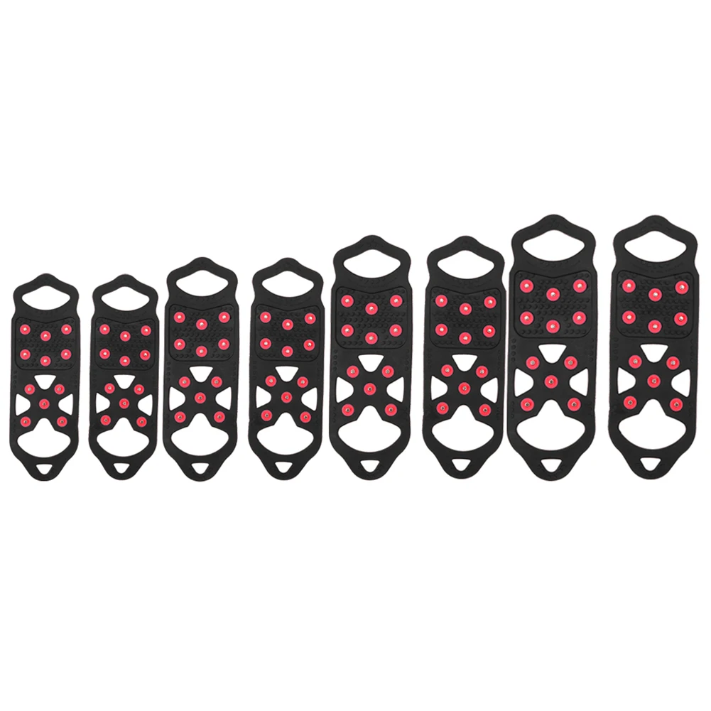

Snow Ice Non Slip Spike Grips Climbing Shoes Cover 11 Teeth Crampon Cleats for Family Outdoor Camping Accessories