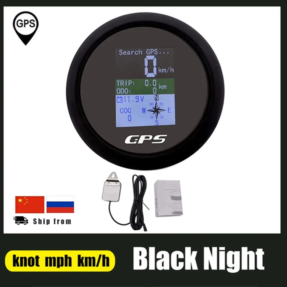 GPS одометр 85 мм регулируемый Вольтметр для поездок с TFT экраном моторов яхт лодок