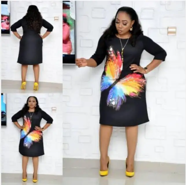 2019 Новое модное традиционное платье Дашики с принтом в африканском стиле