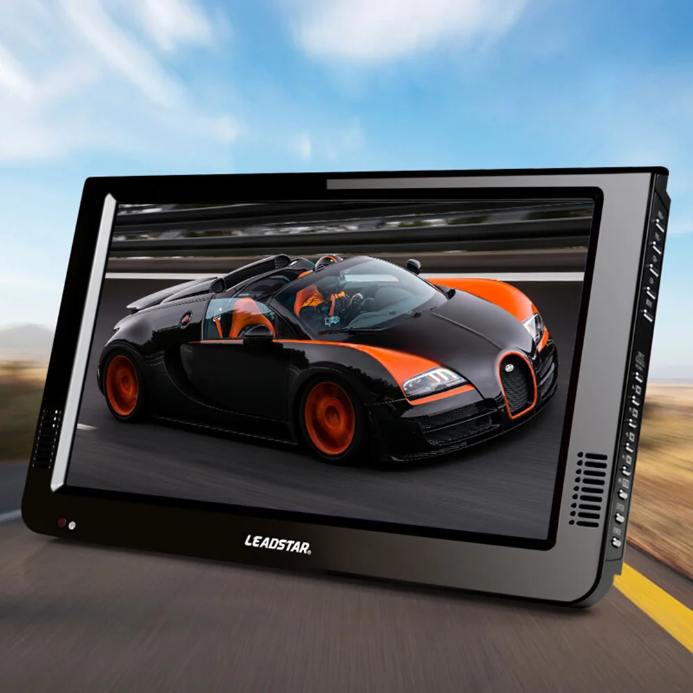 10 дюймов Портативный мини ТВ цифровой ATSC TFT HD Экран Freeview LED видео плеер для