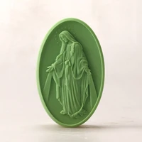 grainrain the virgin mary handcrafted soap molds silicone oval diy craft candle mold