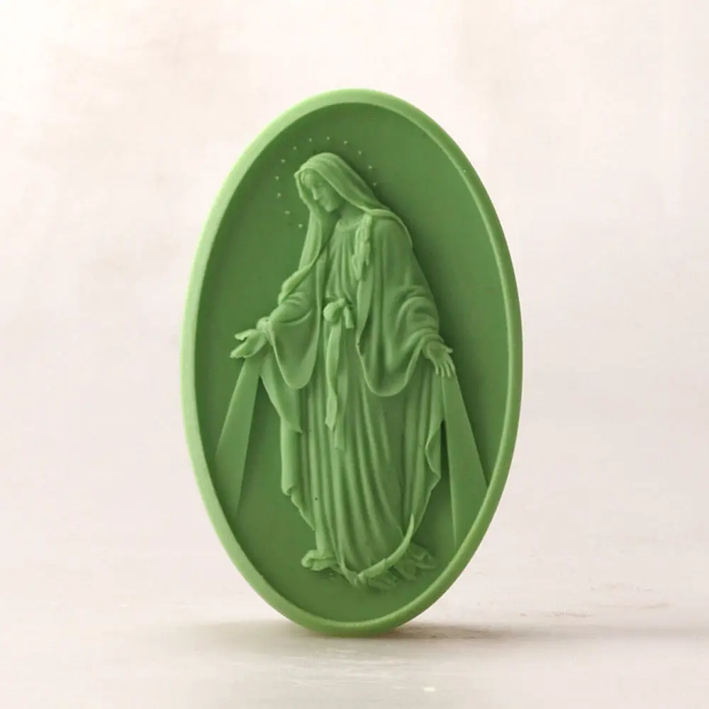 Формы для мыла ручной работы от Grainrain The Virgin Mary Силиконовая Овальная форма