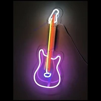 neon bulbs signs music guitar light up wall sign studio light sign iconic wall light display aesthetic night light colored lamp