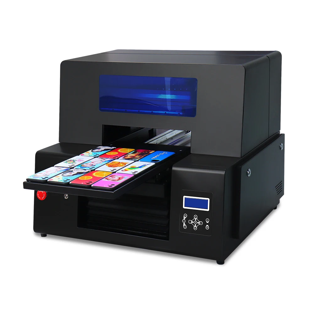 Full Automatic A3 uv printer for phone case a3 bottle uv flatbed printer For phone case bottle arcylic metal uv printing machine