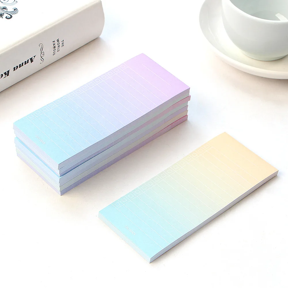 1 шт./40 листов градиентные цветные простые блокноты для оформления списка