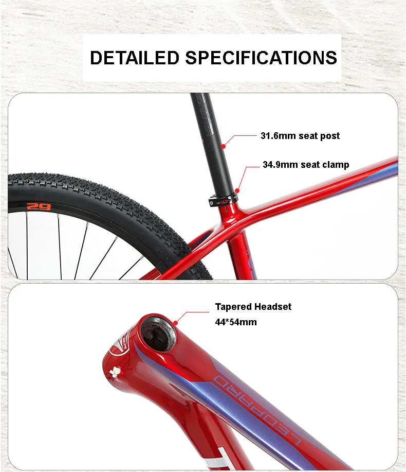 Twitter LEOPARDpro Mtb карбоновая рама 27,5 29er XC гоночный велосипед дисковый тормоз для горного велосипеда QR 5*135 мм через ось 12*142 мм