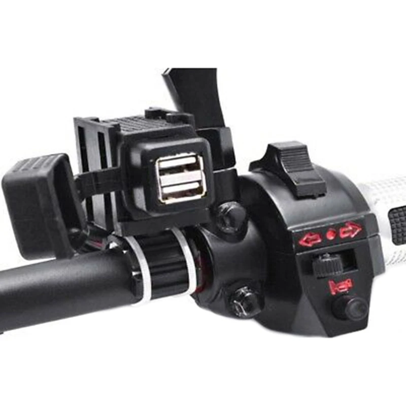 Зарядное устройство на руль мотоцикла адаптер питания розетка двойной USB-порт 12 В