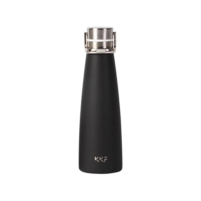 Черный XIAOMI MiJia kkf KISSKISSFISH SU-47WS, умный вакуумный термос, бутылка для воды, термос, чашка, портативные бутылки для воды - Цвет: Черный