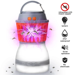 Лампа-ловушка для комаров, электрическая УФ лампа-ловушка для насекомых, 3 Вт, зарядка от USB, портативная Водонепроницаемая моющаяся уличная лампа для кемпинга