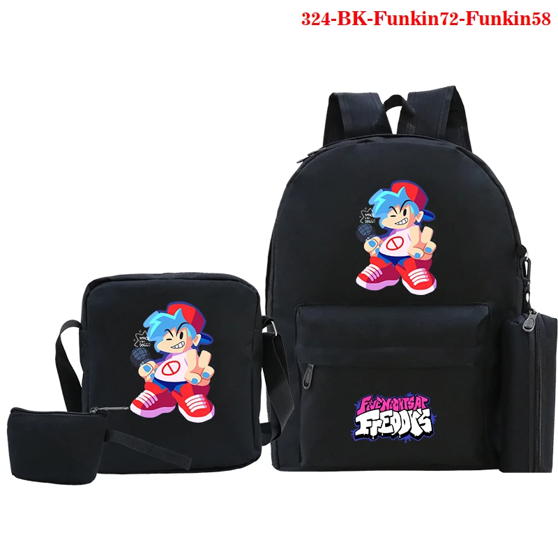 

2021 New Game Funkin Backpack Women Men Bookbag Teenagers School Bag Fashion Travel Friday Night Funkin Print Backpack Girls Bag