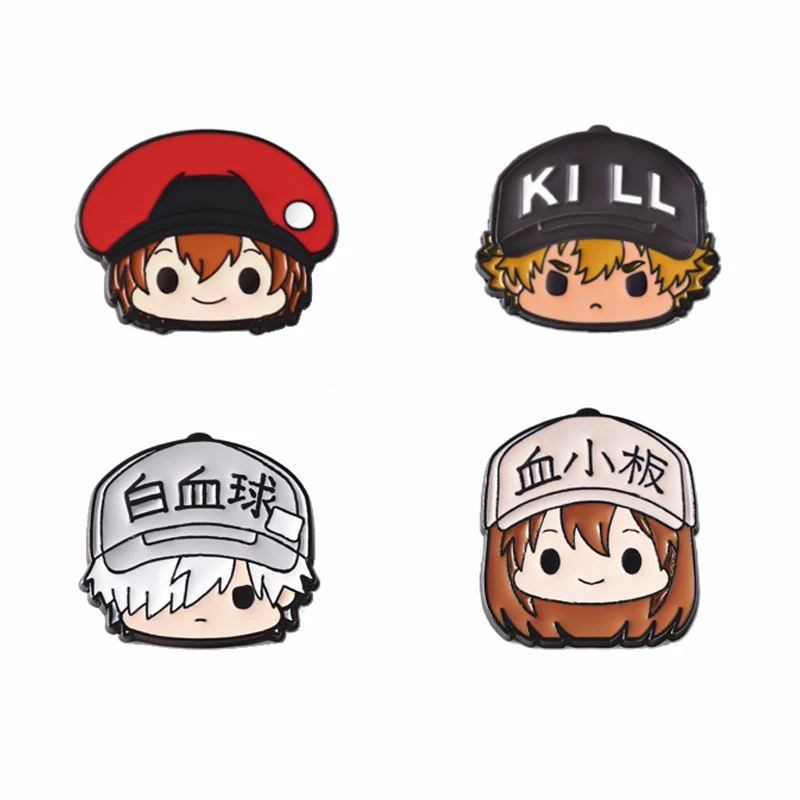 

Cells at Work Enamel Pin Anime Pins Badges on Backpack Cute Things Accessories for Jewelry Japanese Manga Gift Brooches Lapel