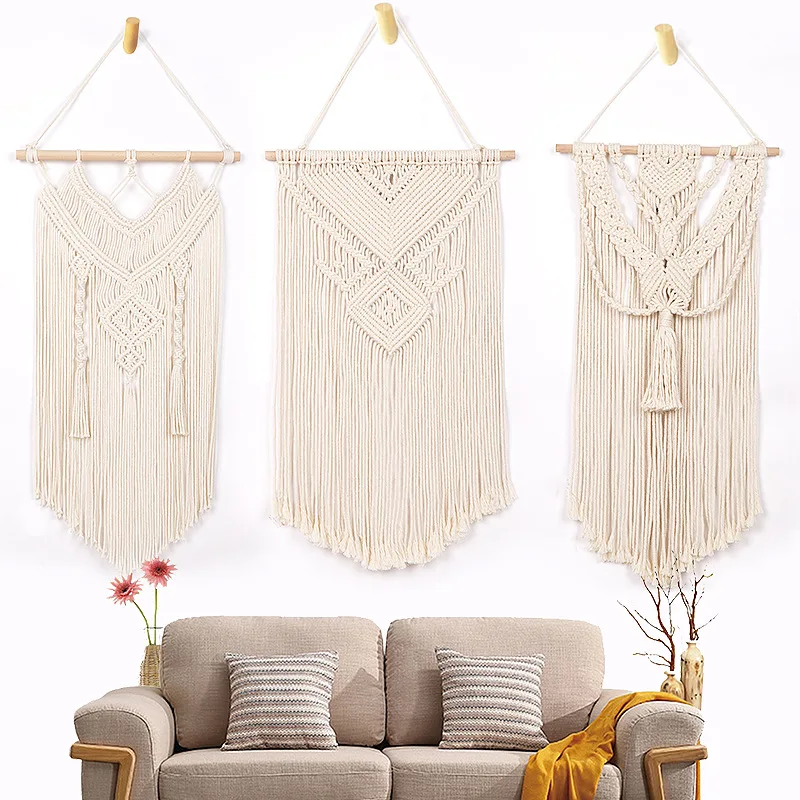 

Тканые настенный Boho Chic богемный комнаты гобелен с геометрическим рисунком красивые художественные квартира в общежитии украшения комнаты ...