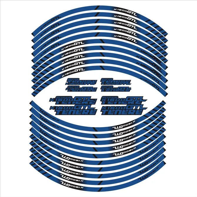 Новые наклейки на внешнее колесо мотоцикла Светоотражающие украшения полосатые