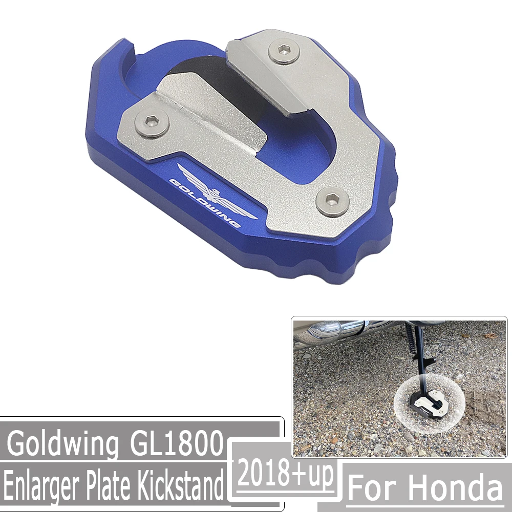 

New Motorcycle For Honda Goldwing GL1800 Side Stand Enlarger Plate Kickstand Enlarge Foot shelf Gold Wing GL 1800 2018-2021 2020