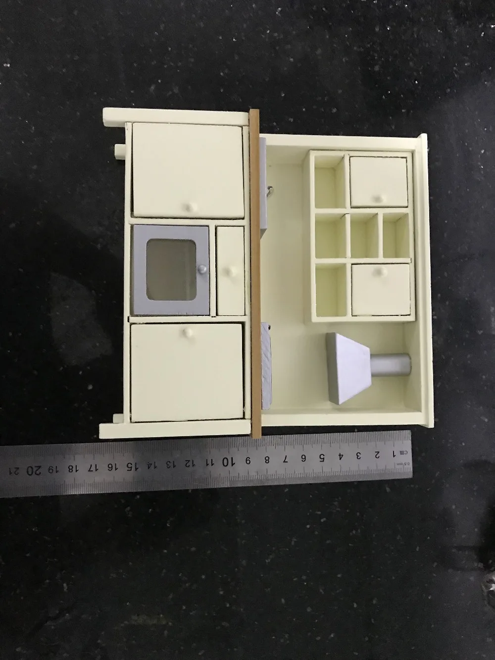 G07-X149 детская игрушка в подарок 1:12 кукольный домик мини мебель миниатюрная кукла аксессуары один шкаф Прилавок 1 шт