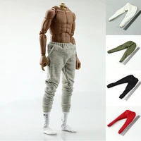 16 scale mens simple and versatile sports trousers casual pants for 12 inch action figure