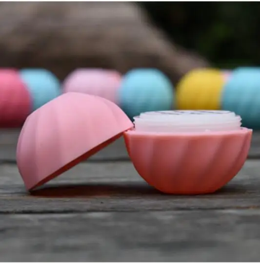 Light Pink 30 X красочный матовый Diy мяч стиль губы контейнер для бальзама просто горячий положить в Needn не плесень новая круглая губная помада - Цвет: Light Pink