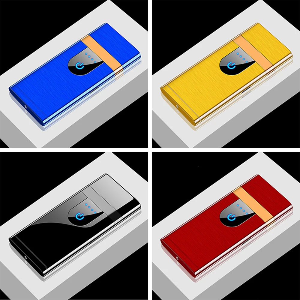 Электрическая зажигалка с пальцевым принтом сенсорная USB аккумуляторная usb