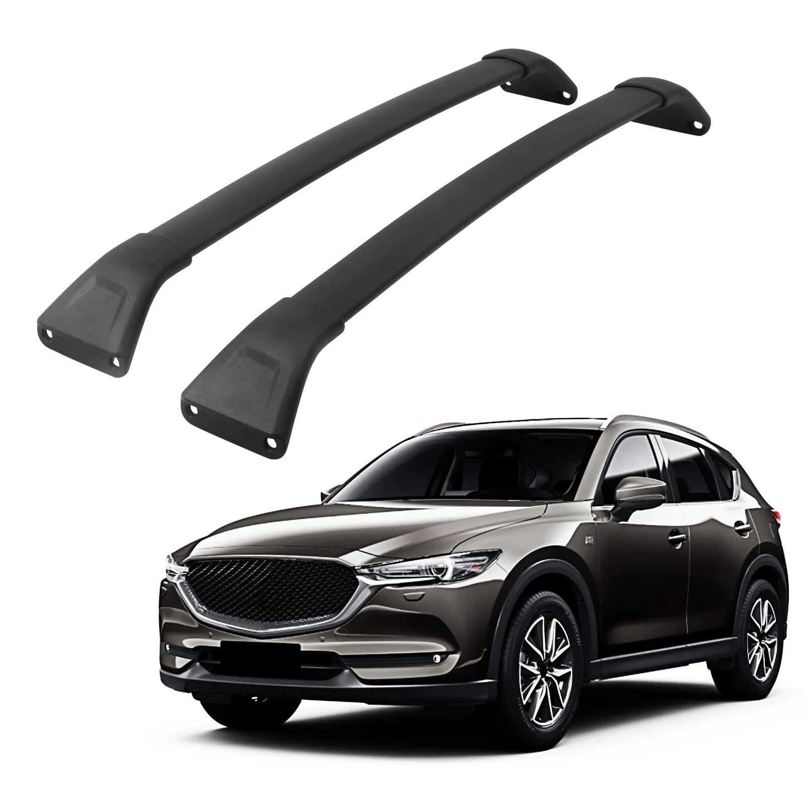 Черные багажники на крышу подходят для Mazda CX-5 2017 2018 2019 2020 2021 поперечные