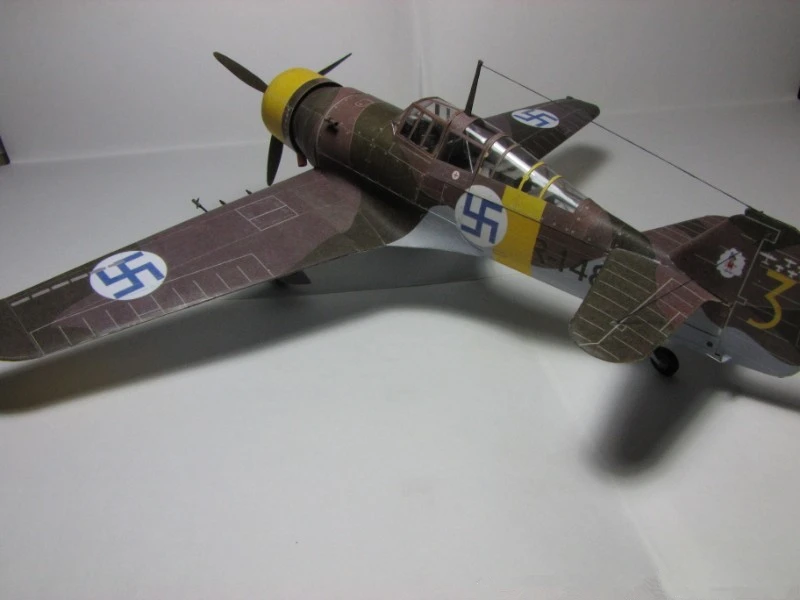 3d-модель немецкого истребителя Fokker D. ХI в масштабе 1:33 модель бумажной карты