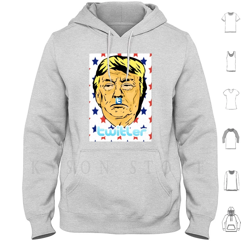 

Твиллер! Худи с длинным рукавом, политика Трампа, преступность