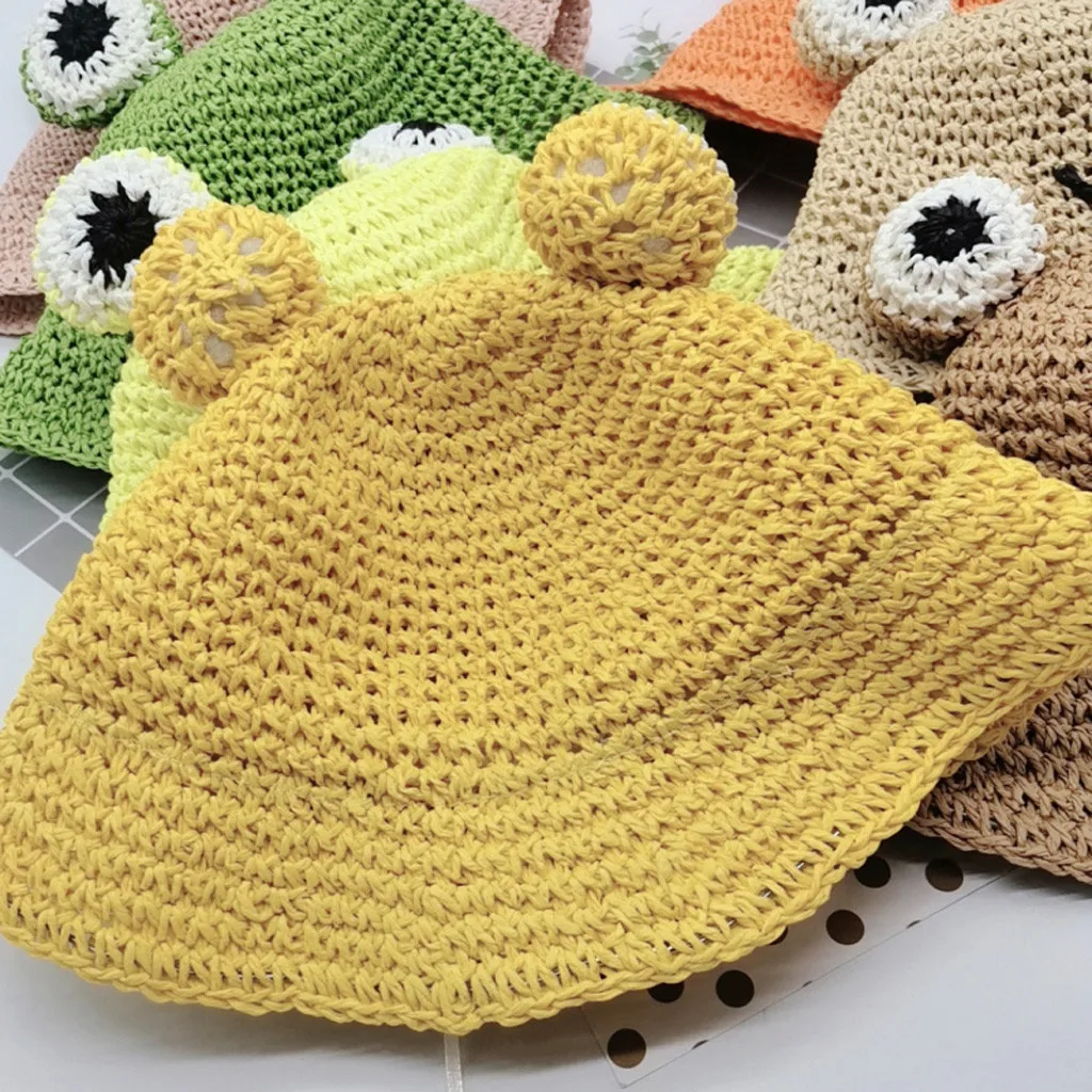

Summer Baby Cartoon Kids Boy Girl Breathable Hat Straw Hat Bucket Fisherman Cap pour enfants casquette enfant baby hat
