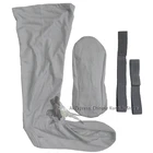 Серые хлопковые длинные носки-монах в стиле шаолина, храма, буддистов, кунг-фу, костюм для боевых искусств, униформа Тай-Чи, защита для ног