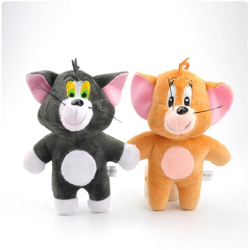 

Loveliness Soft Stuffed Animals Toy Dolls key Chain Funny Cat Jerry Mouse Classic Plush Toy Dolls Keychains Child's Gift Keyrin