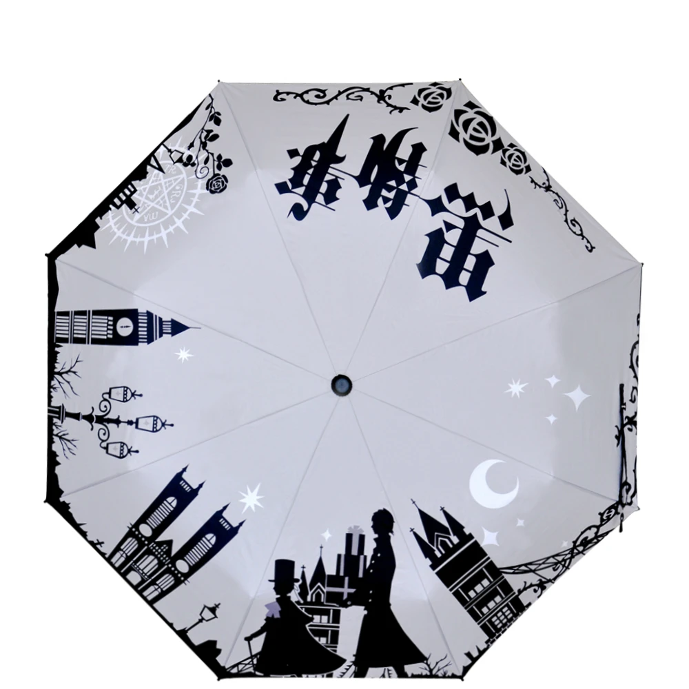 Черный Батлер Косплей Зонт реквизит для косплея веера водонепроницаемая ткань