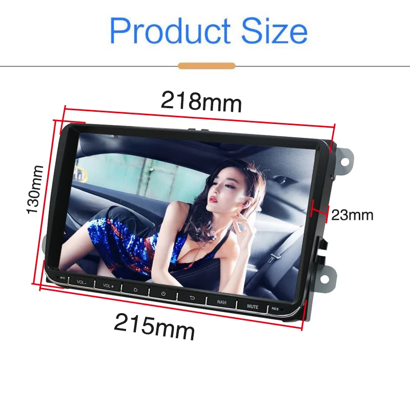 2Din Android 9 0 автомобильный дюймов Радио стерео плеер Hd экран Gps навигация 4 Bluetooth для V