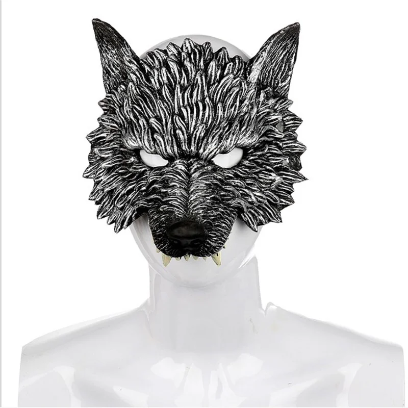 

Animal Mask Foreign Trade Halloween Headgear Carnival Soft PU Foam 3D Realistic Dress Up Props Wolf Mask Masque De Danse