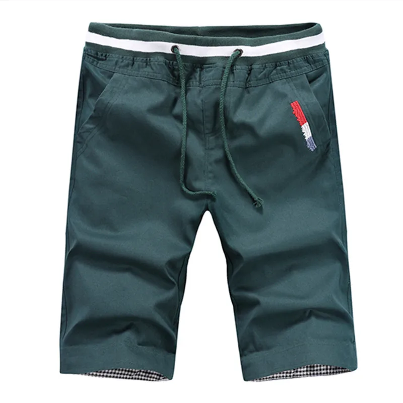 Мужские укороченные спортивные брюки хлопковые Джоггеры в Корейском стиле