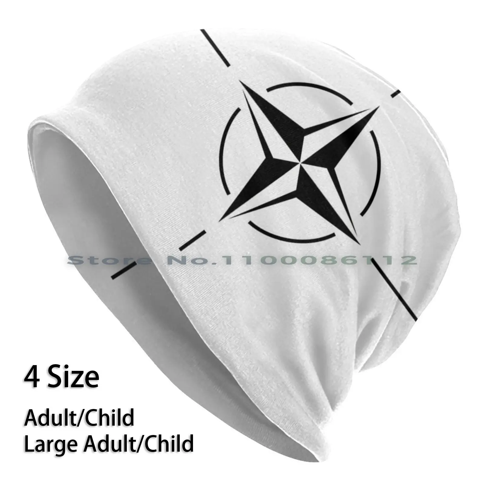 

North Atlantic Treaty Organization Beanies Knit Hat North Atlantic Treaty Organization Nato Symbol Flag Army Military Soldier