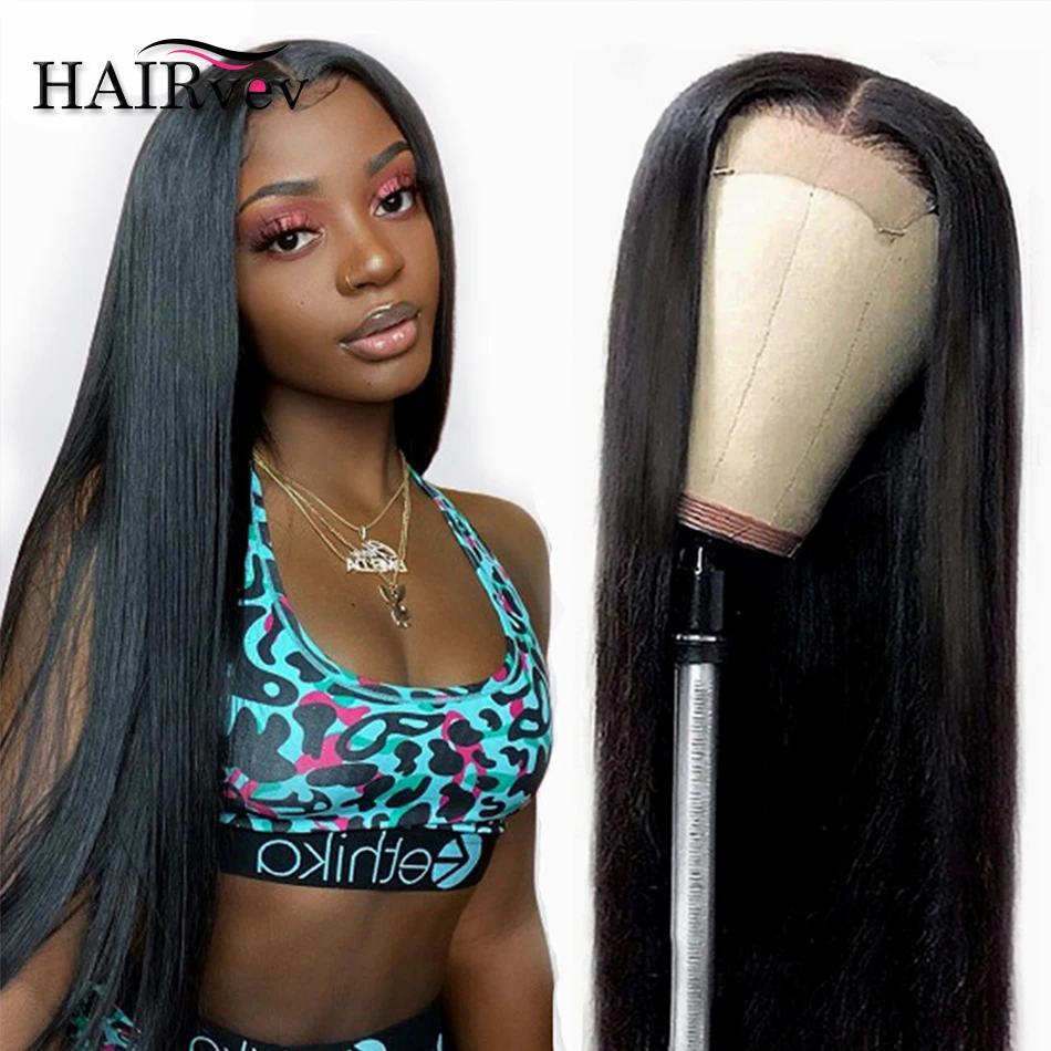 

Straight Brazilian Human Hair Wigs Pre Plucked With Baby Hair 4x4 Lace Closure Wig Natural Color 10-30 Inch Remy Hair For Women