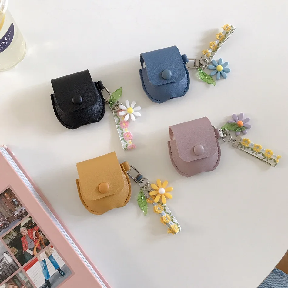 Кожаный чехол для наушников для Airpods 2, чехол, красная Роскошная вишневая крышка для Apple Air Pods, защитный чехол с кольцами для ключей, аксессуары, чехол