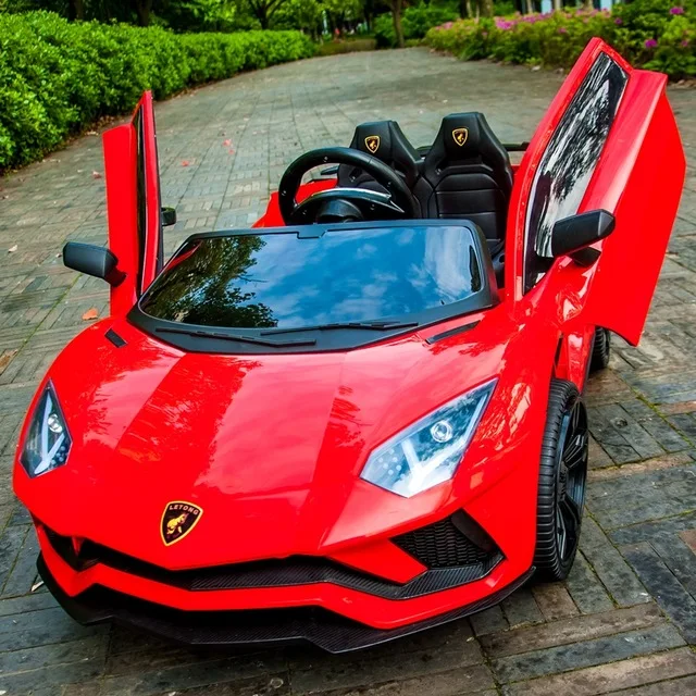 Model 1 Red Детский Электрический квадроцикл с двойным автомобилем с дистанционным управлением, детский автомобиль 1-3 игрушки 4-5 лет, может присесть два человека - Цвет: Model 1 Red