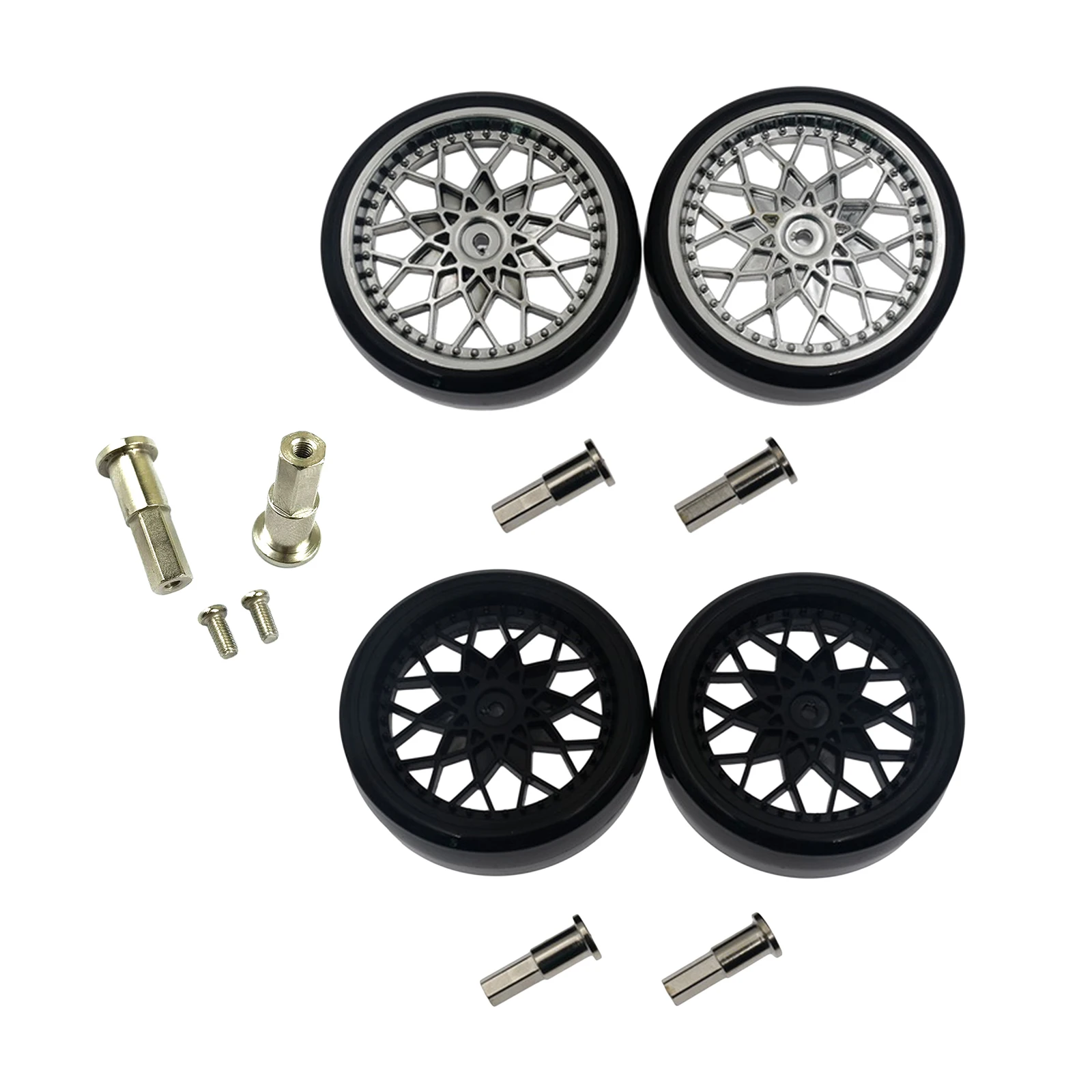 

Spare Upgrade Parts Metal Wheel Rear Axle Tires Wheels Tyres for WPL 1/10 D12