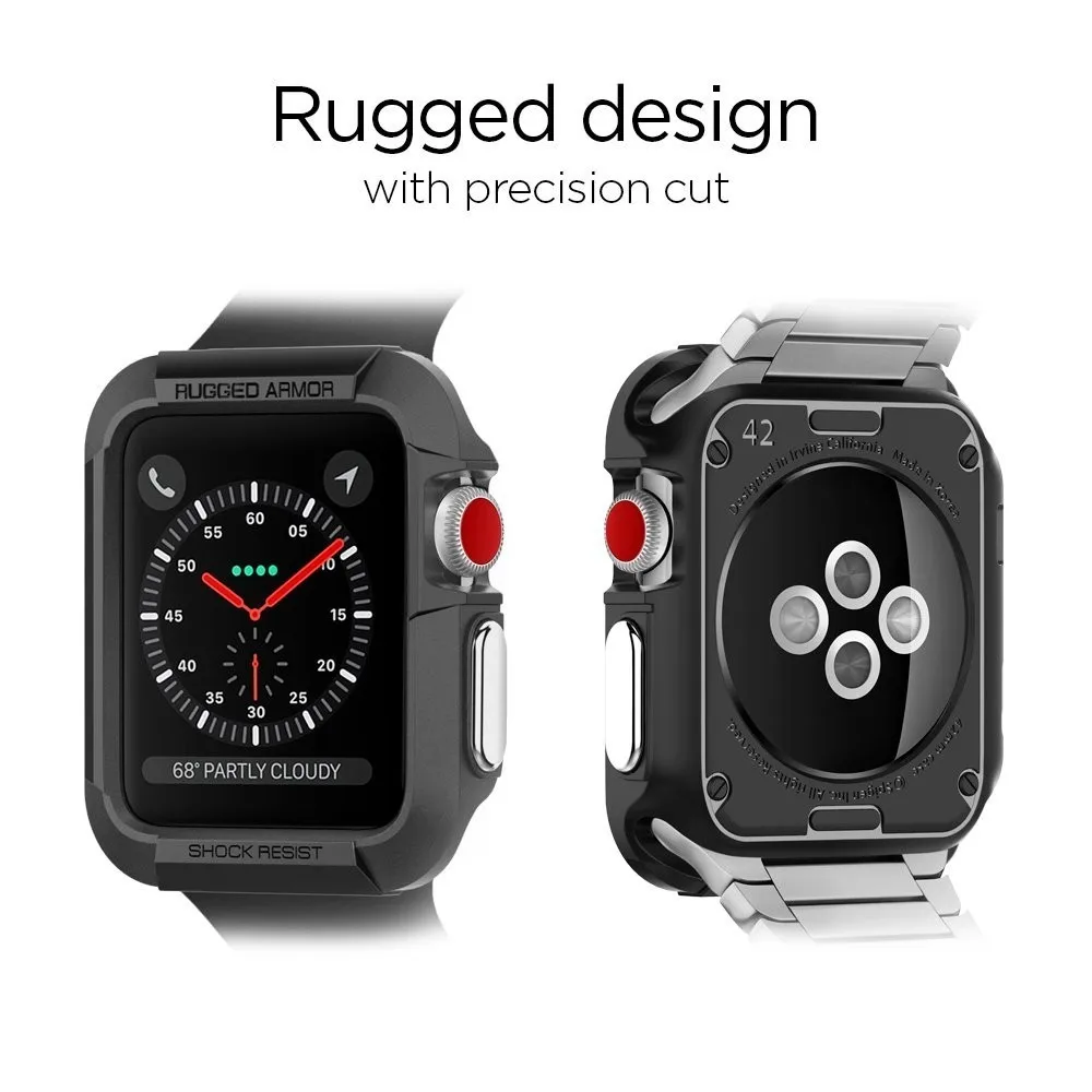 Защитный Прочный чехол из ТПУ прочный защитный резиновый для Apple Watch 4 3 2 1 40 мм 44