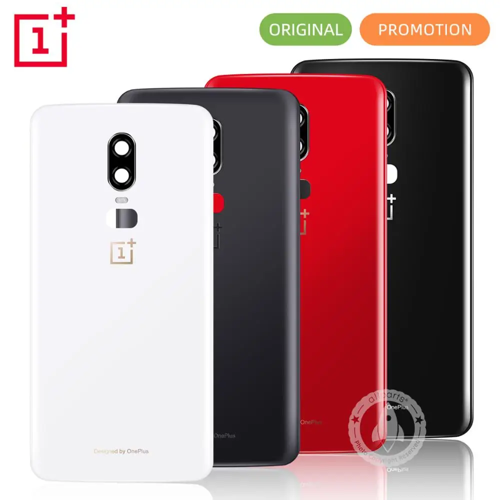 Корпус для Oneplus 6 задняя крышка для One Plus 6 Батарейная дверь настоящая задняя крышка стекло телефон Корпус чехол запасные части