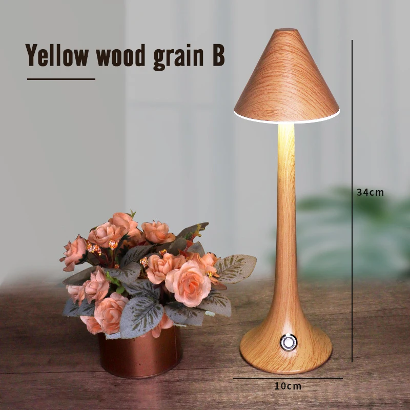 Светодиодная железная художественная деревянная атмосферная модная Настольная