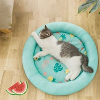 summer cool dog bed pet mat cooling blanket breathable cat bed washable cold silk sofa portable travel sleep puppy supplier