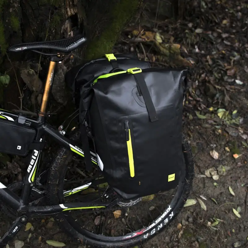 

Rhinowalk 25L Waterproof Bicycle Bag MTB Road Bike Rear Rack Pannier Bag Cycling Seat Bag Shoulder Bag Bike Accessories