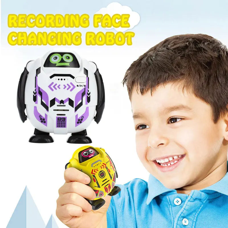

Small Sound Recording Robot Entertainment Education Home Sound Recording Plastic LED Funny Fashionable High-performance