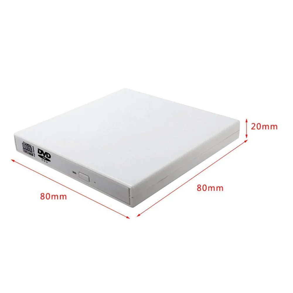 Внешний USB 2,0 привод горелки CD Внешний DVD CD писатель внешний DVD-ROM оптический привод для настольного компьютера ноутбука